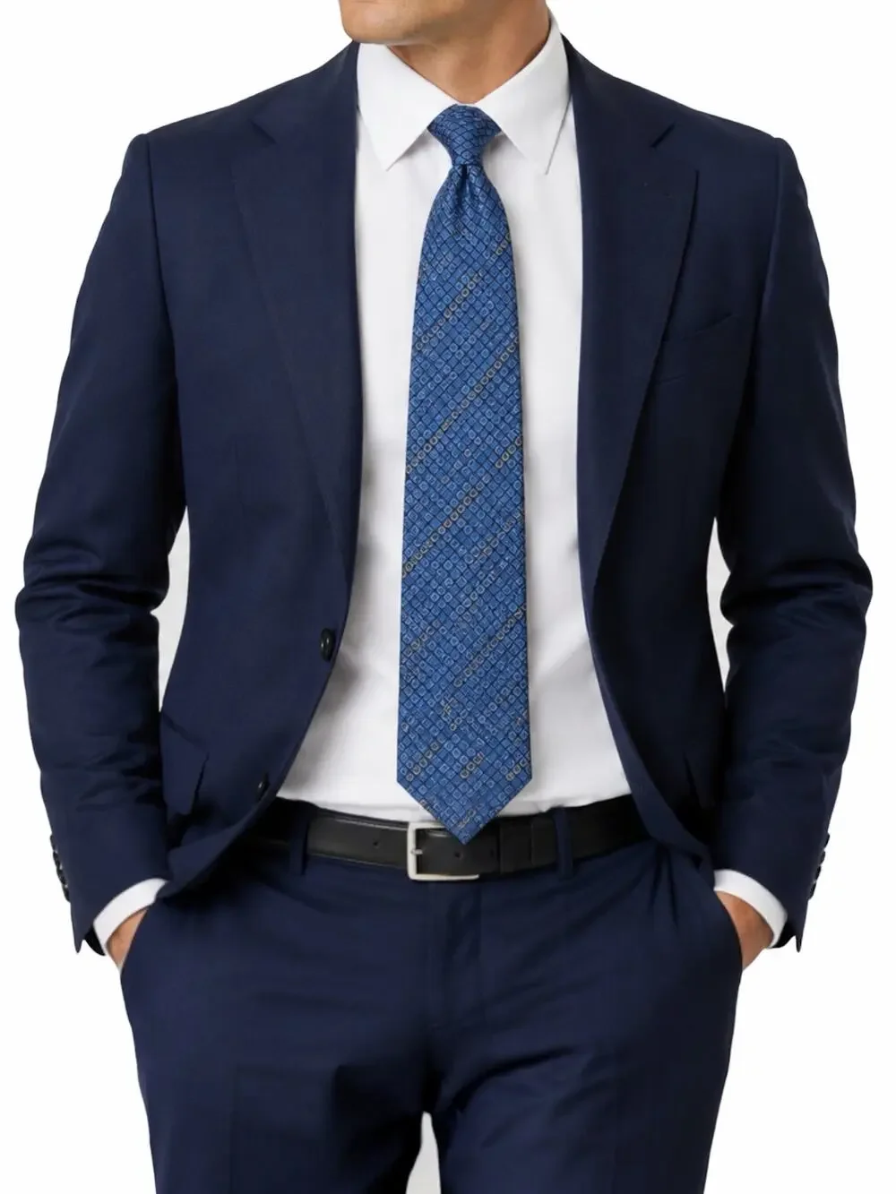 Gucci The Neon Jacquard Monogram 100% Silk Tie Blue Orange